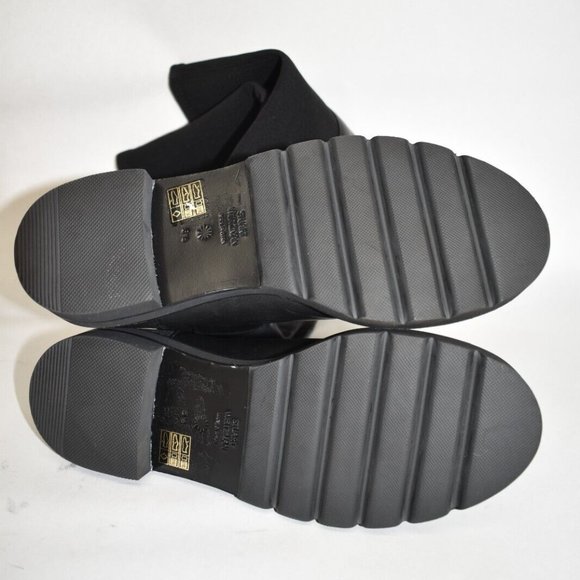 $950 STUART WEITZMAN Lift Over-The-Knee Leather Combat Boot LOWLAND 6.5 (PA30) - Picture 6 of 8